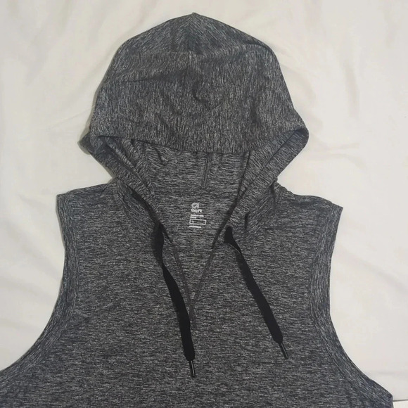 NWT GapFit Sleeveless Brushed Jersey Dress, Color Medium Heathered Gray Size L - Picture 3 of 13